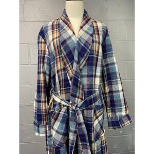 1970s Vintage Deadstock Plaid Robe Sea Island Treasure Craft Medium New w/ Tags